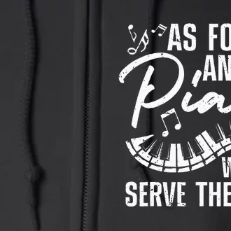 Funny Piano Player Art Pianist Piano Teacher Full Zip Hoodie