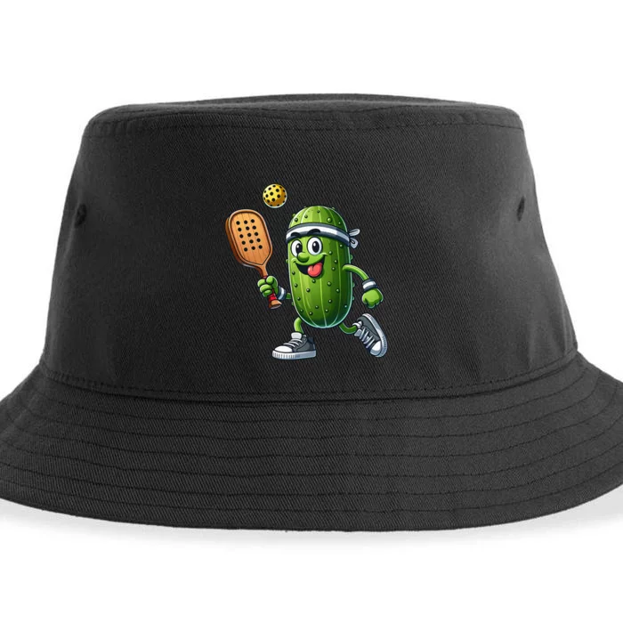 Funny Pickleball Player Paddleball Lover Sustainable Bucket Hat