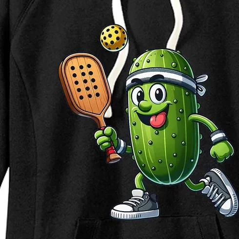 Funny Pickleball Player Paddleball Lover Women's Fleece Hoodie