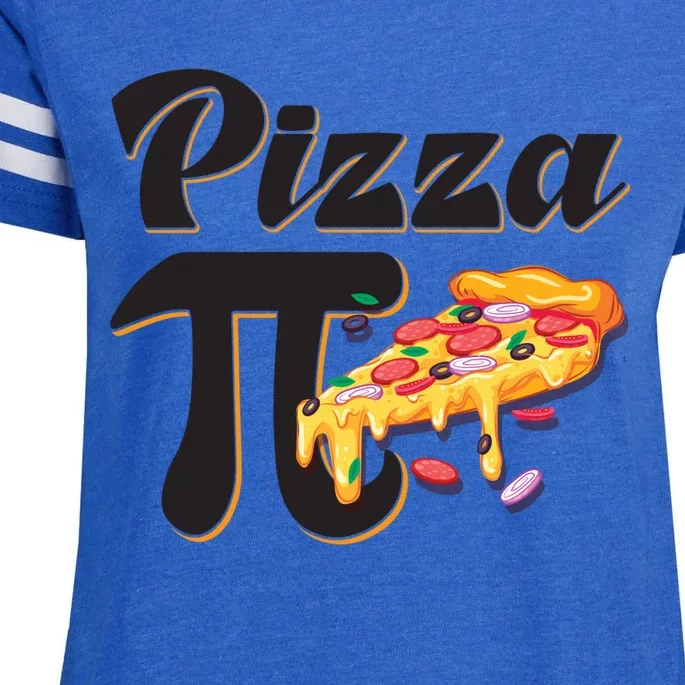 Funny Pizza Pie Math Lover Happy Pi Day Cute Gift Enza Ladies Jersey Football T-Shirt