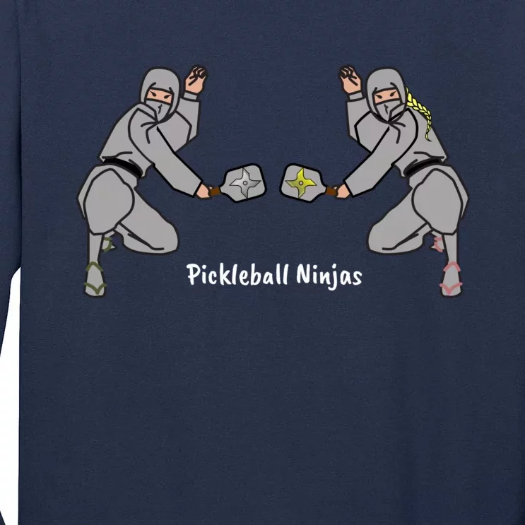 Fun Pickleball, Pickleball Ninja, Mixed Doubles, Pickleball For Life Tall Long Sleeve T-Shirt