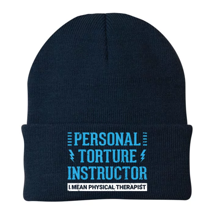 Funny PT Physical Therapist Gift Therapy Month Knit Cap Winter Beanie