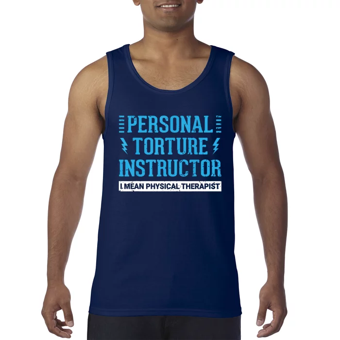 Funny PT Physical Therapist Gift Therapy Month Tank Top