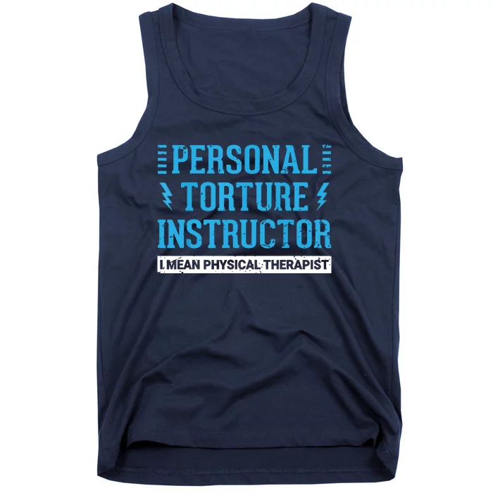 Funny PT Physical Therapist Gift Therapy Month Tank Top