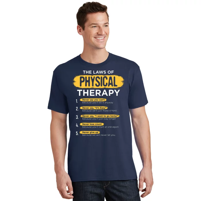 Funny PT Physical Therapy Gift Therapist Month T-Shirt