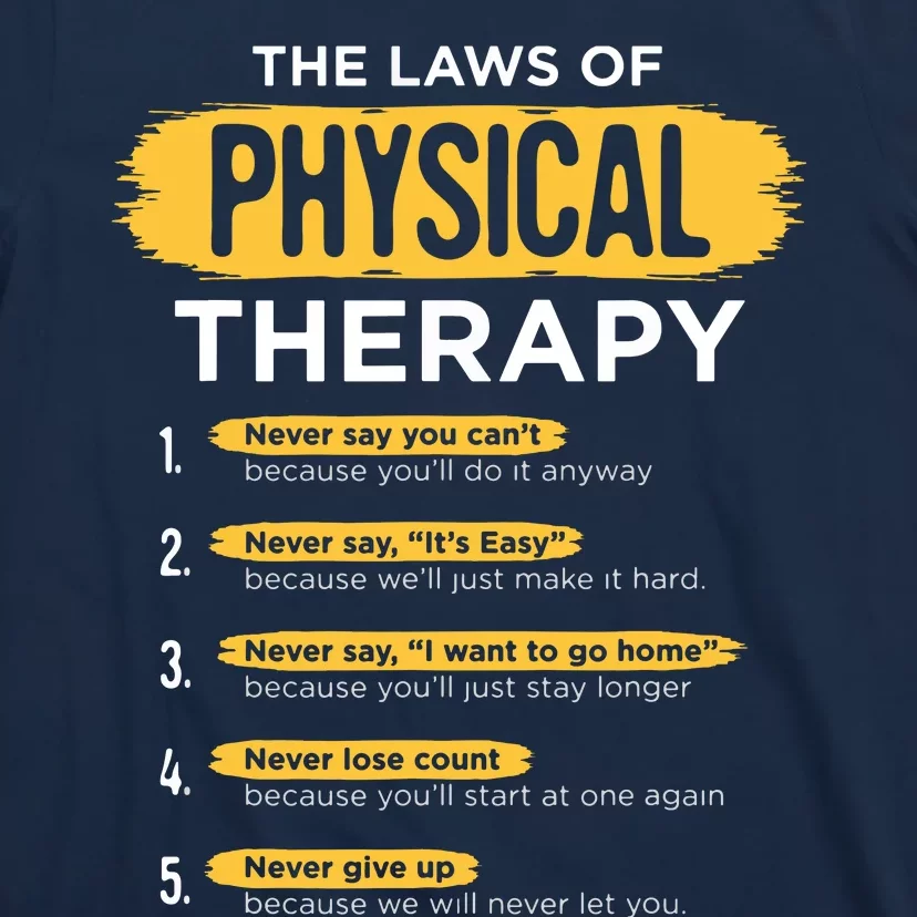 Funny PT Physical Therapy Gift Therapist Month T-Shirt