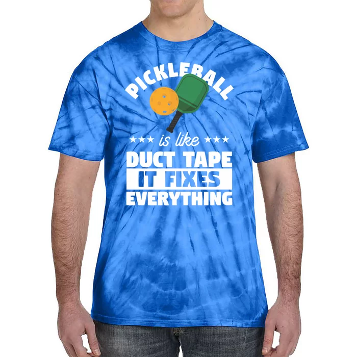 Funny Pickleball Paddle Sports Gift Pickleball Player Funny Gift Tie-Dye T-Shirt