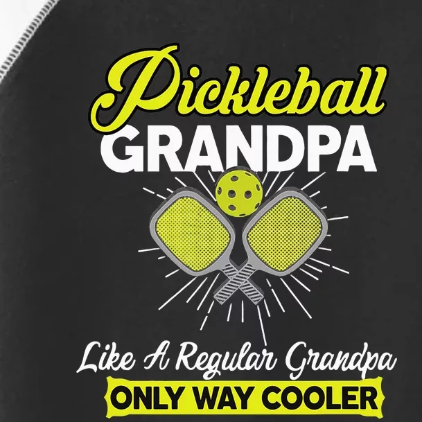 funny Player Pickle Ball Pickleball Grandpa Toddler Fine Jersey T-Shirt