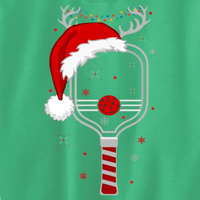 Funny Pickleball Player Christmas Holiday Reindeer Xmas Gift For Xmas Kids Sweatshirt