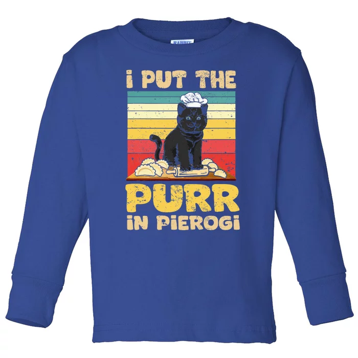 Funny polish pierogi Toddler Long Sleeve Shirt