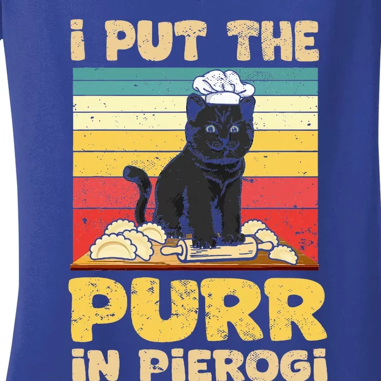 Funny polish pierogi Women's V-Neck T-Shirt