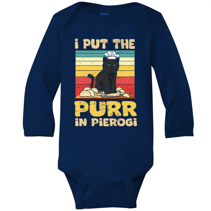 Funny polish pierogi Baby Long Sleeve Bodysuit