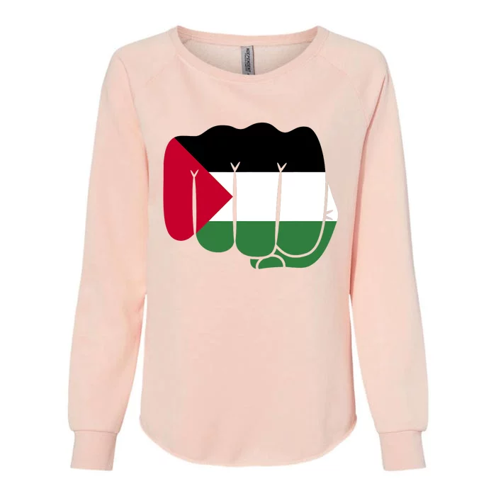 Free Palestine Palestine Flag Support Womens California Wash Sweatshirt