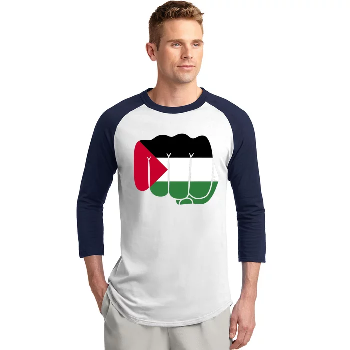 Free Palestine Palestine Flag Support Baseball Sleeve Shirt