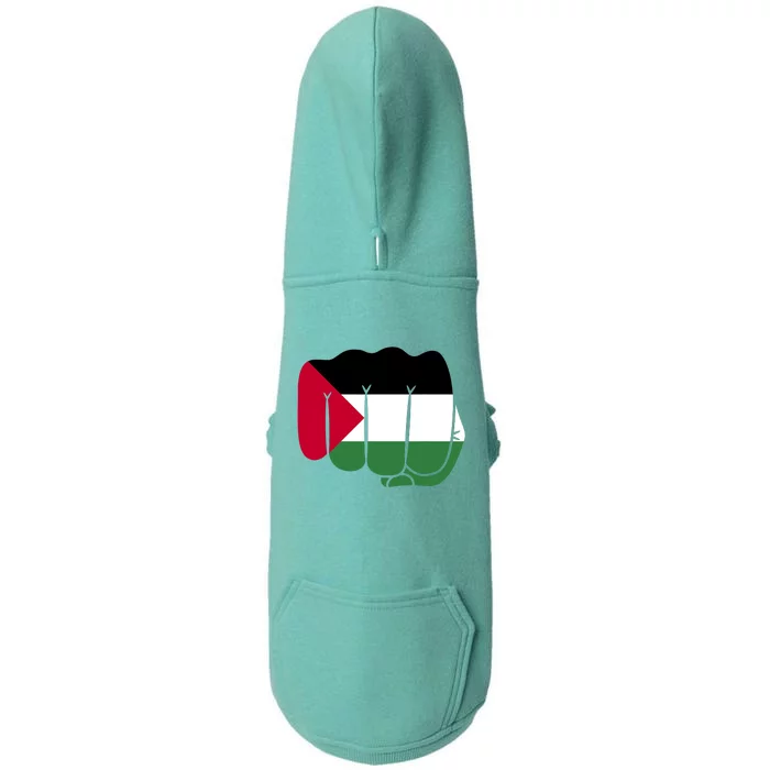 Free Palestine Palestine Flag Support Doggie 3-End Fleece Hoodie