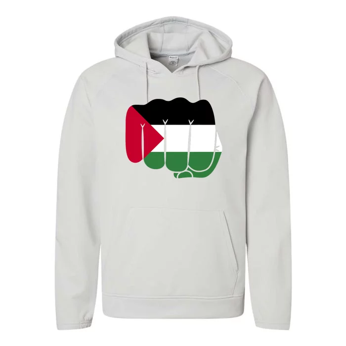 Free Palestine Palestine Flag Support Performance Fleece Hoodie