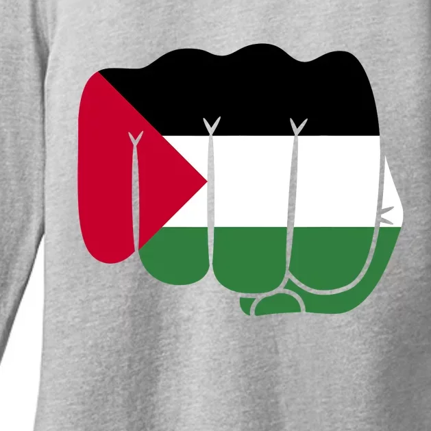 Free Palestine Palestine Flag Support Womens CVC Long Sleeve Shirt