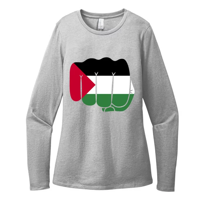 Free Palestine Palestine Flag Support Womens CVC Long Sleeve Shirt