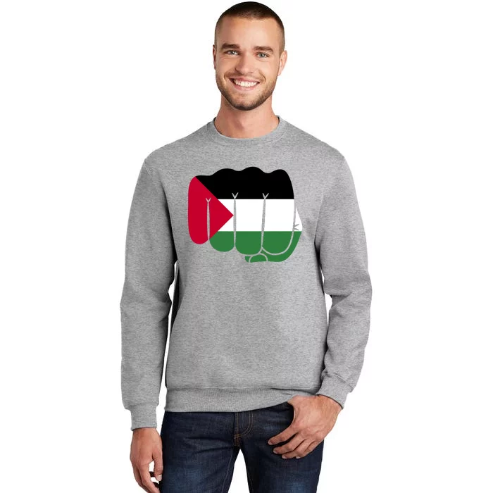 Free Palestine Palestine Flag Support Tall Sweatshirt