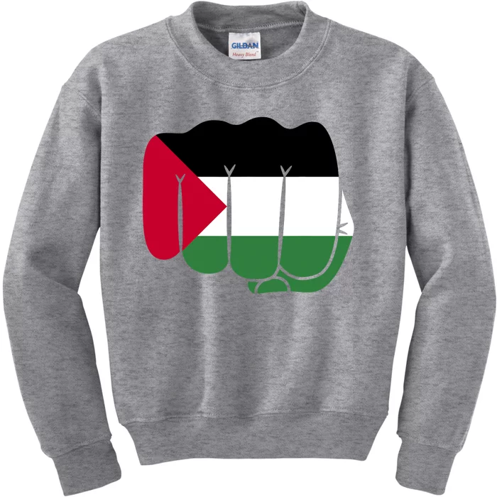 Free Palestine Palestine Flag Support Kids Sweatshirt