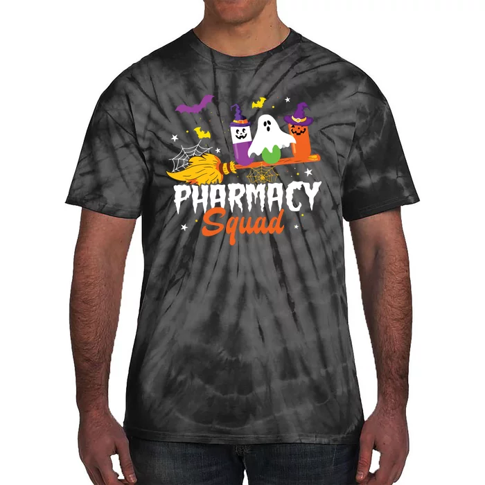 Funny Pills Pharmacy Squad Pharmacist Technician Halloween Tie-Dye T-Shirt