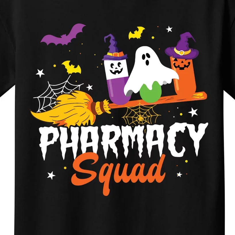 Funny Pills Pharmacy Squad Pharmacist Technician Halloween Kids T-Shirt