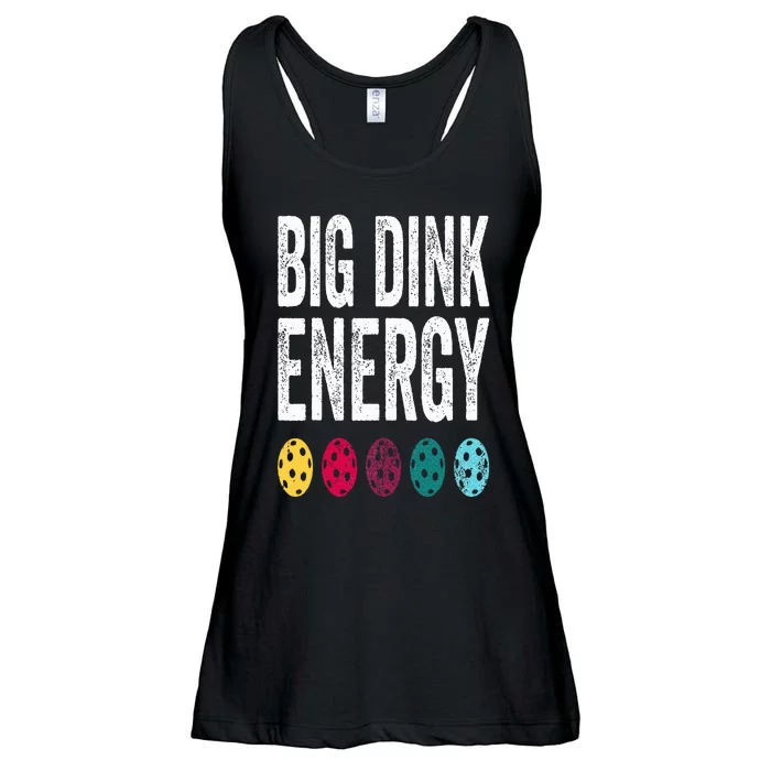 Funny Pickleball Paddle Big Dink Energy Dinking Pickle Ball Ladies Essential Flowy Tank