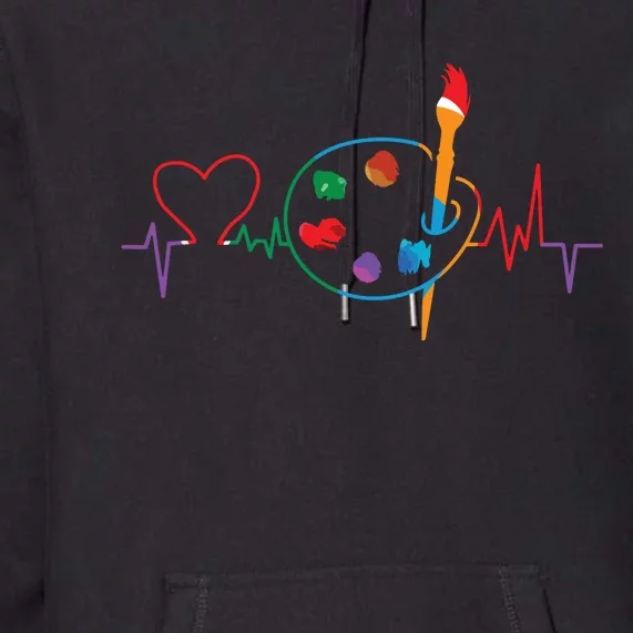 Funny Paint Palette Brush Artist Painter Gift Premium Hoodie