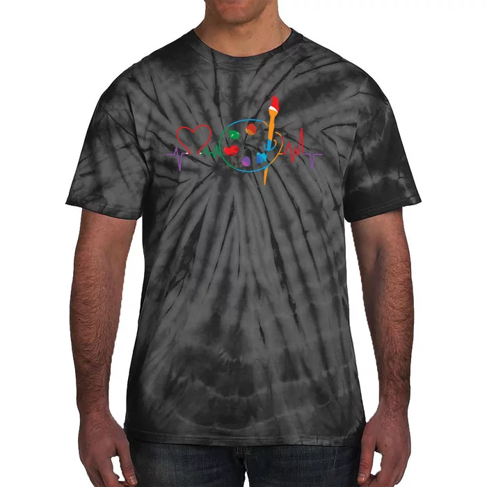 Funny Paint Palette Brush Artist Painter Gift Tie-Dye T-Shirt