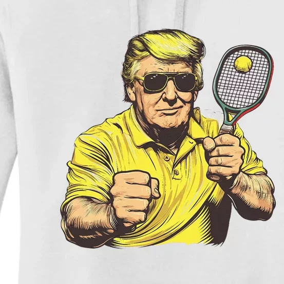 Funny President Pickleball Lovers Political Women's Pullover Hoodie