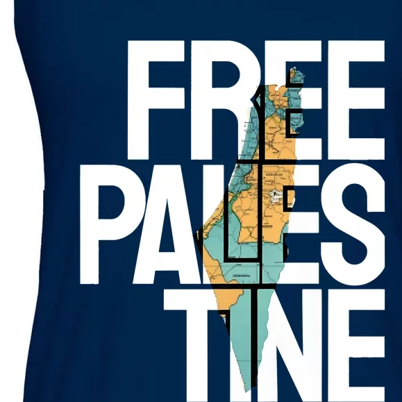 Free Palestine Premium Ladies Essential Flowy Tank