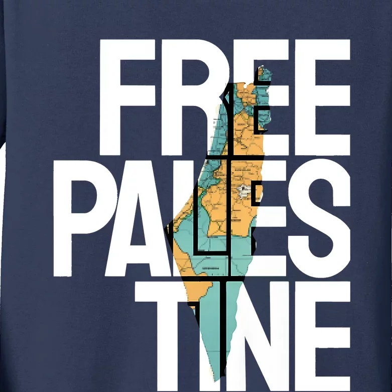 Free Palestine Premium Kids Long Sleeve Shirt