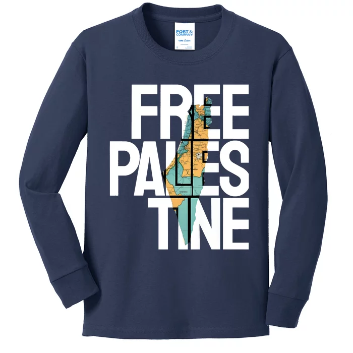 Free Palestine Premium Kids Long Sleeve Shirt