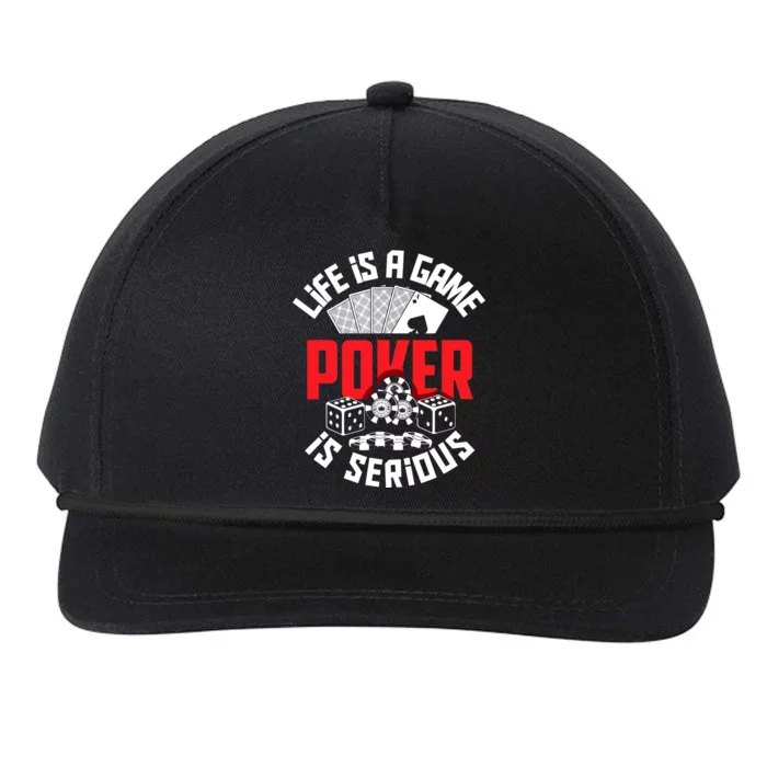 Funny Poker Player Poker Snapback Five-Panel Rope Hat