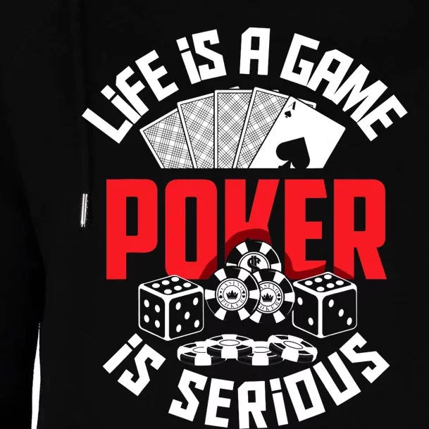 Funny Poker Player Poker Womens Funnel Neck Pullover Hood