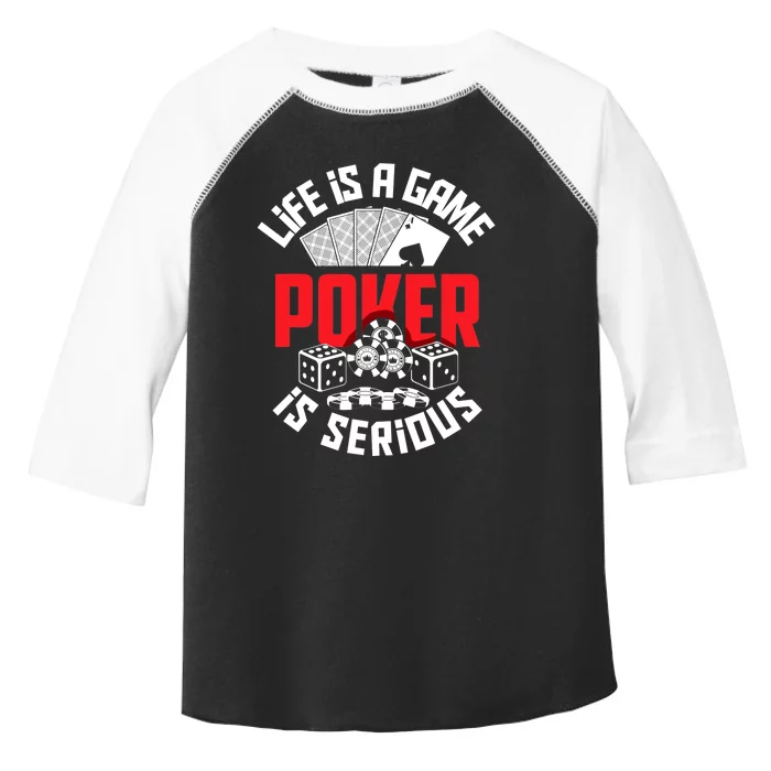 Funny Poker Player Poker Toddler Fine Jersey T-Shirt