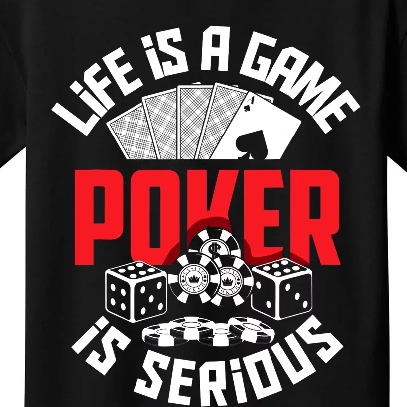 Funny Poker Player Poker Kids T-Shirt