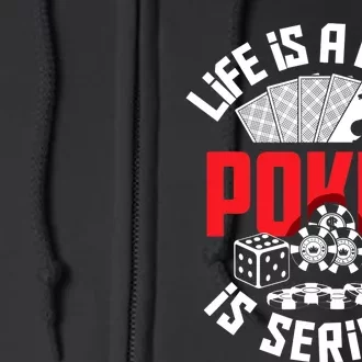 Funny Poker Player Poker Full Zip Hoodie