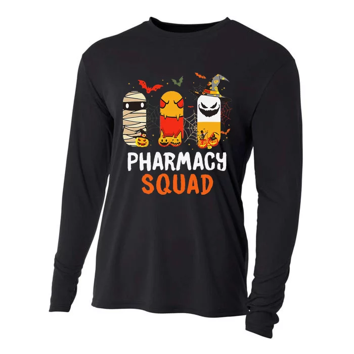 Funny Pills Pharmacy Squad Pharmacist Technician Halloween Cooling Performance Long Sleeve Crew