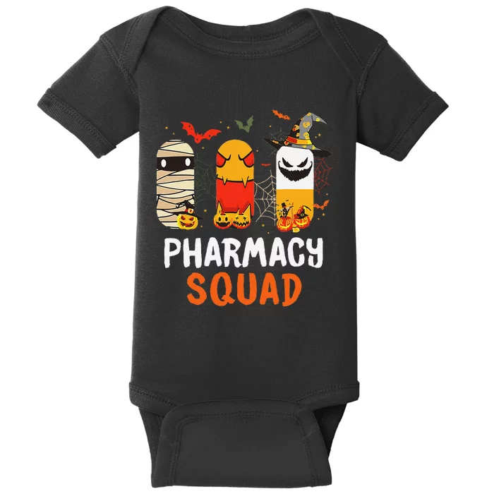 Funny Pills Pharmacy Squad Pharmacist Technician Halloween Baby Bodysuit