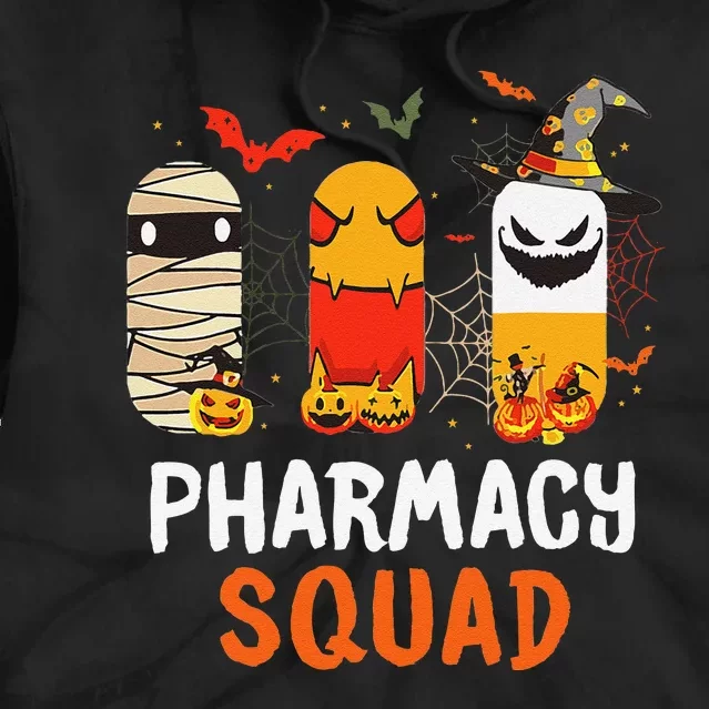 Funny Pills Pharmacy Squad Pharmacist Technician Halloween Tie Dye Hoodie