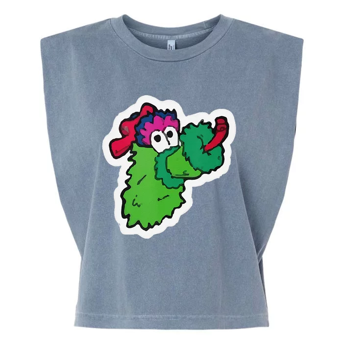 Funny Phanatic P Baseball Championship Garment-Dyed Women's Muscle Tee