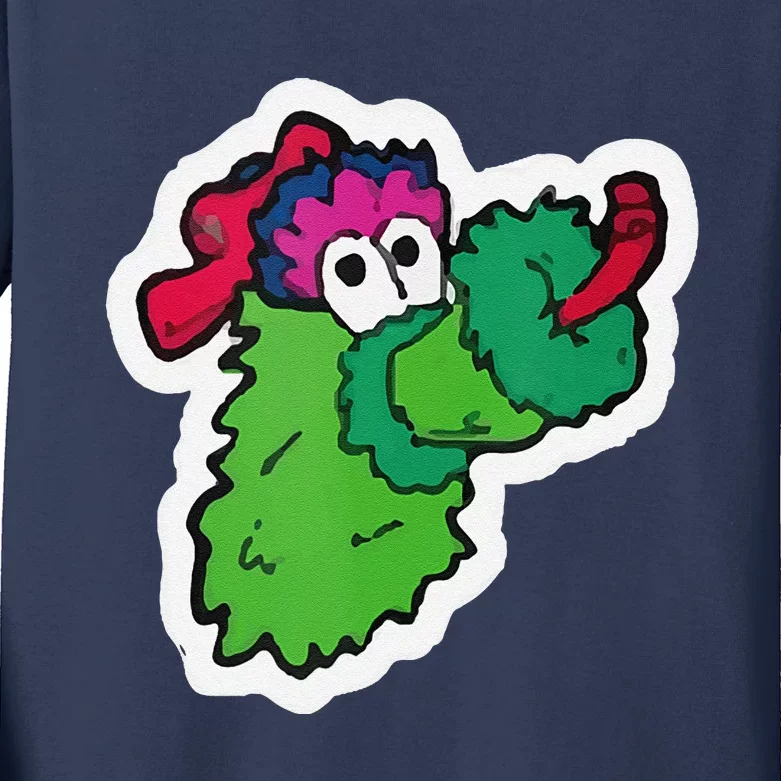 Funny Phanatic P Baseball Championship Kids Long Sleeve Shirt