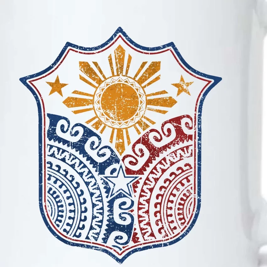 Filipino Pinoy Pride Mandala Tribal Proud Philippines Black Color Changing Mug