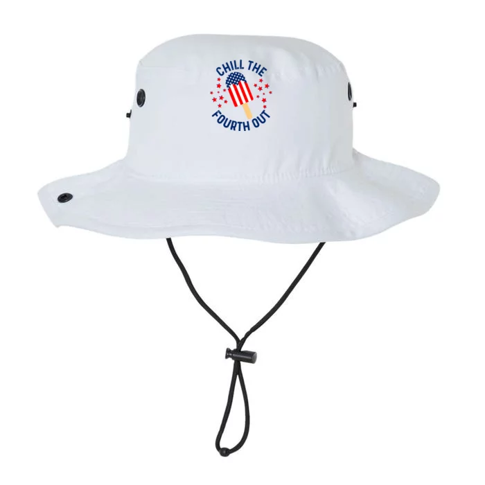 Funny Patriotic Popsicle American Flag Chill The Fourth Out Legacy Cool Fit Booney Bucket Hat