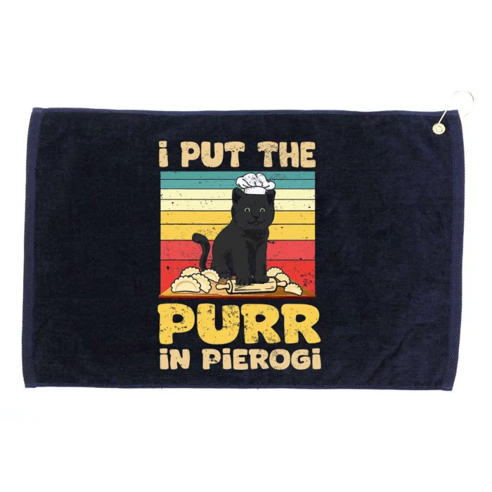 Funny Polish Pierogi Grommeted Golf Towel