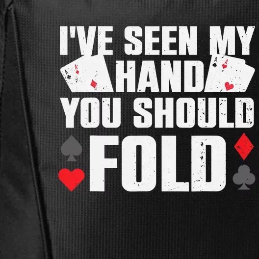 Funny Poker Player Art Gambler Casino Lover City Backpack