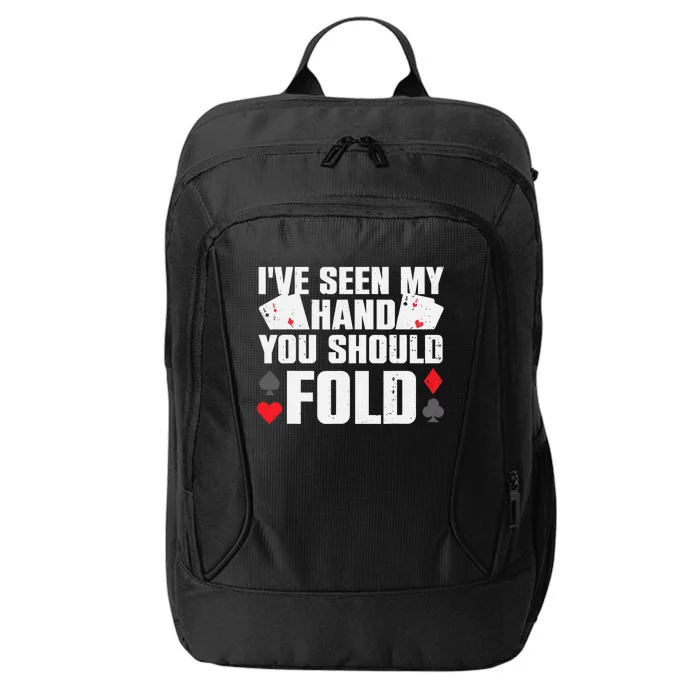 Funny Poker Player Art Gambler Casino Lover City Backpack