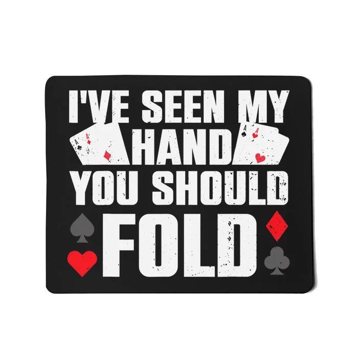 Funny Poker Player Art Gambler Casino Lover Mousepad