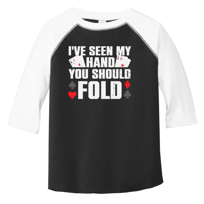 Funny Poker Player Art Gambler Casino Lover Toddler Fine Jersey T-Shirt